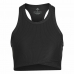 Sports Top til damer Adidas Studio Wrapeed Rib Sort