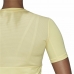 Moteriški marškinėliai su trumpomis rankovėmis Adidas Techfit Training Geltona