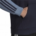 Moški Pulover s Kapuco Adidas Mélange French Terry Temno modra