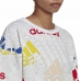 Bluza bez kaptura Damska Adidas Essentials Multi-Coloured Biały