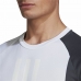 Camiseta de Manga Corta Hombre Adidas  ColourBlock Blanco