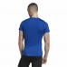 Pánske tričko s krátkym rukávom Adidas techfit Graphic  Modrá