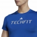 Pánske tričko s krátkym rukávom Adidas techfit Graphic  Modrá