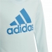 Sweatshirt uden hætte til piger Adidas Essentials Lyseblå