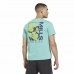 Kortarmet T-skjorte til Menn Reebok Graphic Les Mills® Akvamarin