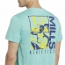 Moška Majica s Kratkimi Rokavi Reebok Graphic Les Mills® Akvamarin
