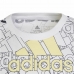 Tricou cu Mânecă Scurtă pentru Copii Adidas Brand Love  Alb