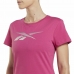 Dames-T-Shirt met Korte Mouwen Reebok  Doorbuster Graphic Roze