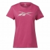 Dames-T-Shirt met Korte Mouwen Reebok  Doorbuster Graphic Roze