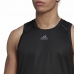Ujjatlan férfi póló Adidas HIIT Spin Training Fekete