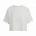 Kortærmet T-shirt til Kvinder Adidas Aeroready Wrap-Back Hvid