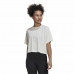 Γυναικεία Μπλούζα με Κοντό Μανίκι Adidas Aeroready Wrap-Back Λευκό