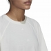 Kortærmet T-shirt til Kvinder Adidas Aeroready Wrap-Back Hvid