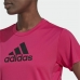 Női rövidujjú póló Adidas Designed 2 Move Logo Fukszia