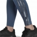 Leggings Sportivo da Donna Adidas Loungewear Essentials 3 Stripes Azzurro