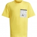Detské Tričko s krátkym rukávom Adidas Future Pocket Žltá