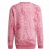 Sweatshirt uden hætte til piger Adidas Future Icons Hybrid Animal Pink