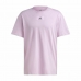 Heren-T-Shirt met Korte Mouwen Adidas Essentials Feelvivid Drop Lavendel