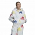 Sportjack voor dames Adidas Essentials Multi-Colored Logo Wit