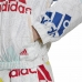 Sieviešu Sporta Jaka Adidas Essentials Multi-Colored Logo Balts
