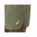 Pantaloni Corti Sportivi da Uomo Asics Fujitrail Logo Oliva