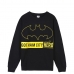Unisex Sweaters uden Hætte Batman Sort