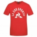 Pánské tričko s krátkým rukávem Le coq sportif 221A385 Červený