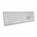 Bluetooth-tastatur Subblim Pure Extended Sølvfarvet Spansk qwerty Sort