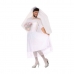 Маскировъчен костюм за възрастни Бял Сватбена рокля (2 Части)