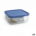 Boîte à lunch Borgonovo Carré Bleu 1,8 L 18,5 x 18,5 x 7,4 cm (12 Unités)