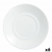 Plate Luminarc Apilable White Glass Ø 14 cm (6 Units) (Pack 6x)