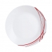 Плоская тарелка Arcopal Domitille Rojo Двухцветный Cтекло 25 cm (12 штук)