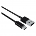 USB A uz USB C Kabelis Contact (1 m) Melns