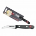 Нож для чистки Quttin Sybarite Чёрный Серебристый 6,5 cm (24 штук)