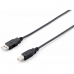 Kabel USB A na USB B Equip 128861 3 m Černý