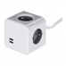 Bloc Cube Prises Allocacoc PowerCube Extended USB E(FR) (3 m)