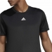 Kortærmet T-shirt til Mænd Adidas Aeroready HIIT Back Sort