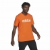 Pánské tričko s krátkým rukávem Adidas  Essentials Embroidered Linear Oranžový
