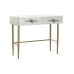 Sivupöytä DKD Home Decor Valkoinen Monivärinen Kullattu Metalli Rauta Mangopuu 30 x 40 cm 90 x 45 x 74 cm