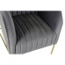 Кресло DKD Home Decor 8424001802135 Серый Позолоченный Металл полиэстер (70 x 75 x 86 cm)