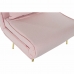 Divano Letto DKD Home Decor 8424001799510 Multicolore Rosa chiaro Metallo Moderno Scandi 90 x 90 x 84 cm