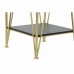 Šoninis staliukas DKD Home Decor 41 x 41 x 63,5 cm Juoda Auksinis Metalinis Medžio