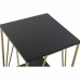 Side table DKD Home Decor 41 x 41 x 63,5 cm Black Golden Metal Wood