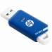 USB Memória HP HPFD755W-64 64 GB Kék