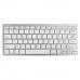 Tastatur Silver HT Teclado Inalámbrico Colors Edition - Blanco Qwerty Spanisch Silberfarben