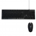 Keyboard with Gaming Mouse ELBE PTR-103-G Black