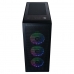 Caixa Semitorre ATX Hiditec H1 AIR Preto Multicolor