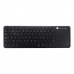 Tastatur med Berøringspute CoolBox COO-TEW01-BK Spansk Svart Spansk Qwerty QWERTY