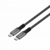 Câble USB C CoolBox COO-CAB-UC-240W 1,2 m 240 W 20 Gbps Gris