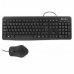 Клавиатура и мышь CoolBox COO-KTR-01U Испанская Qwerty Чёрный